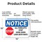 Signmission All Forklifts Stop Honk Horn, 14 in W x Rectangle, Aluminum OS-2PACK-NS-A-1014-L-10117 - alternate 3